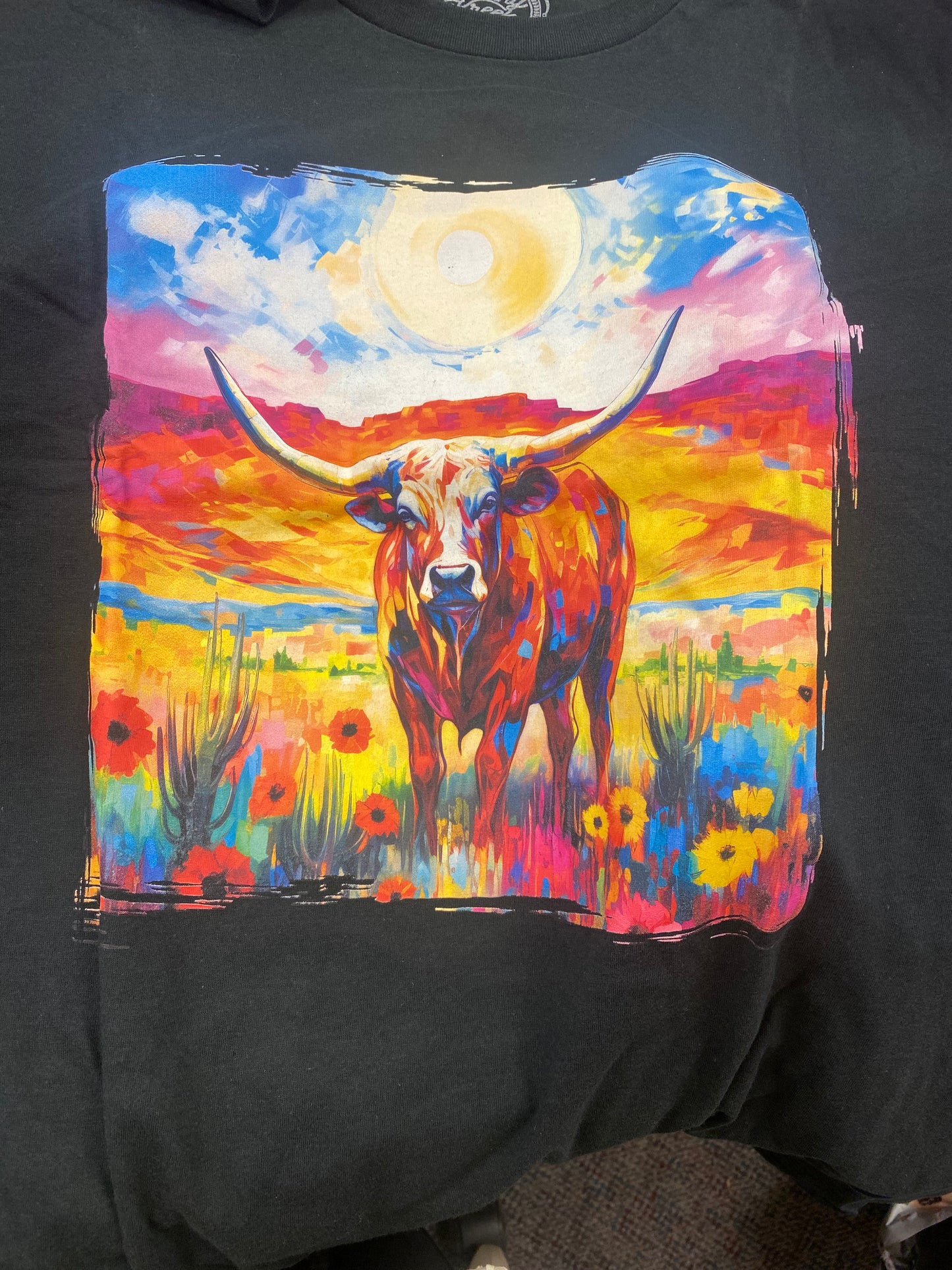 Sunset Longhorn Tee
