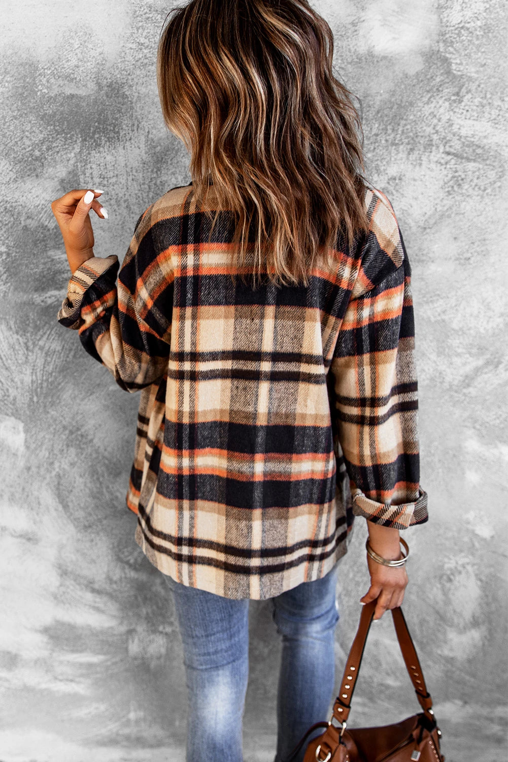 Plaid Button Up Long Sleeve Flannel