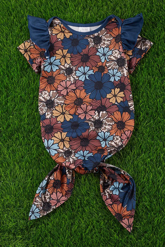 MULTI-COLOR PRINTED BABY GOWN. PJG25153029